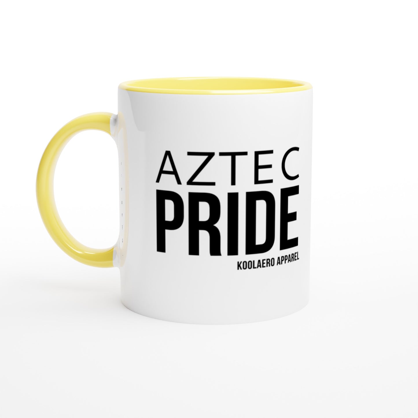 White 11oz Ceramic Mug with Color Inside